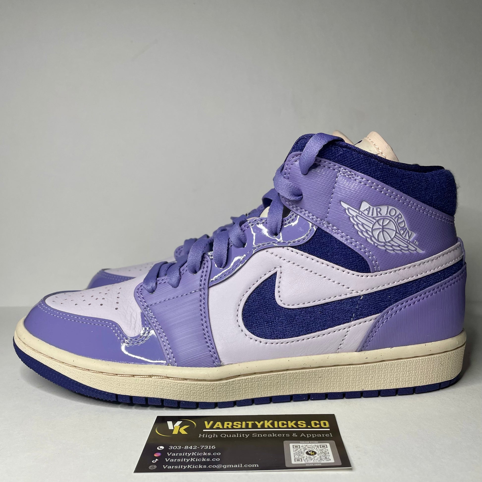 Jordan 1 Mid ‘Sky J Purple’ Size 8W - VarsityKicks.co