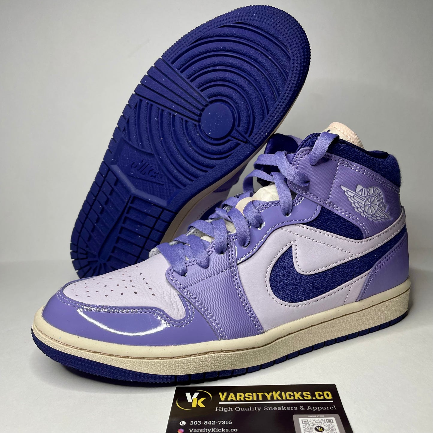 Jordan 1 Mid ‘Sky J Purple’ Size 8W - VarsityKicks.co