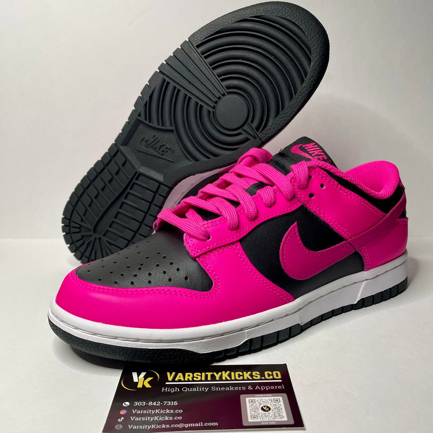 Dunk Low ‘Fierce Pink Black’ Size 8W - VarsityKicks.co